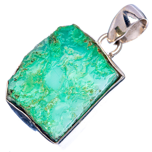 Chrysoprase Pendant 1 3/8" (925 Sterling Silver) P40612