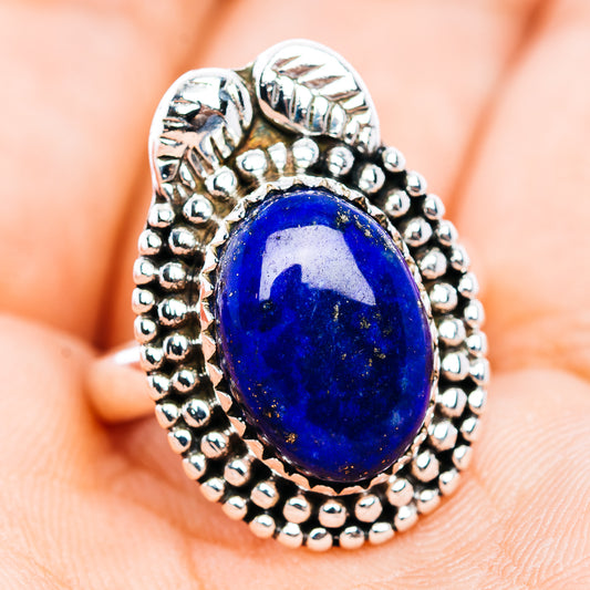 Lapis Lazuli Ring Size 6.75 (.925 Sterling Silver)