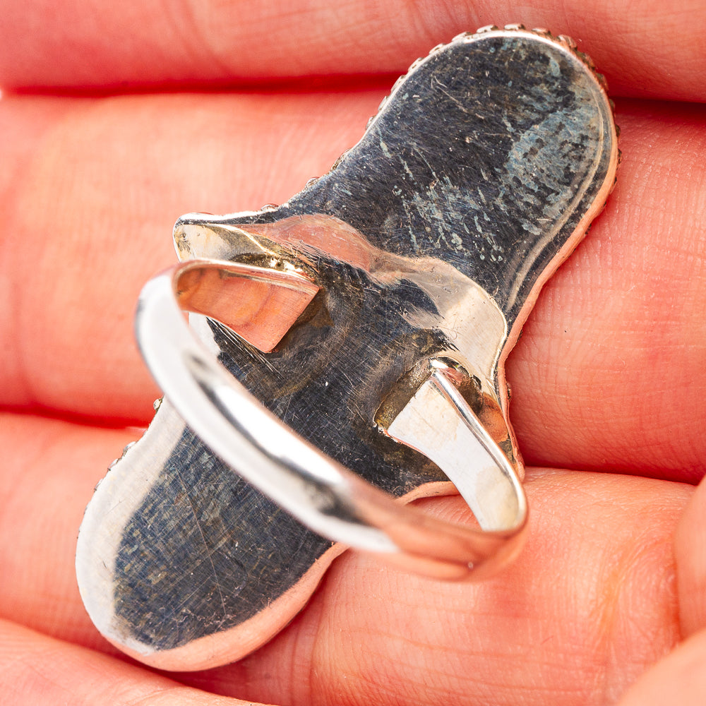 Mohave Turquoise Ring Size 6.75 (.925 Sterling Silver)