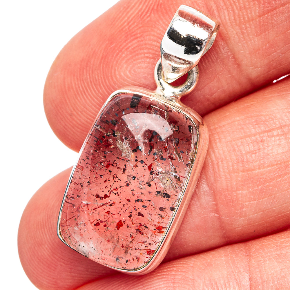 Orire Lucky Quartz Pendant 1 1/8" (.925 Sterling Silver)