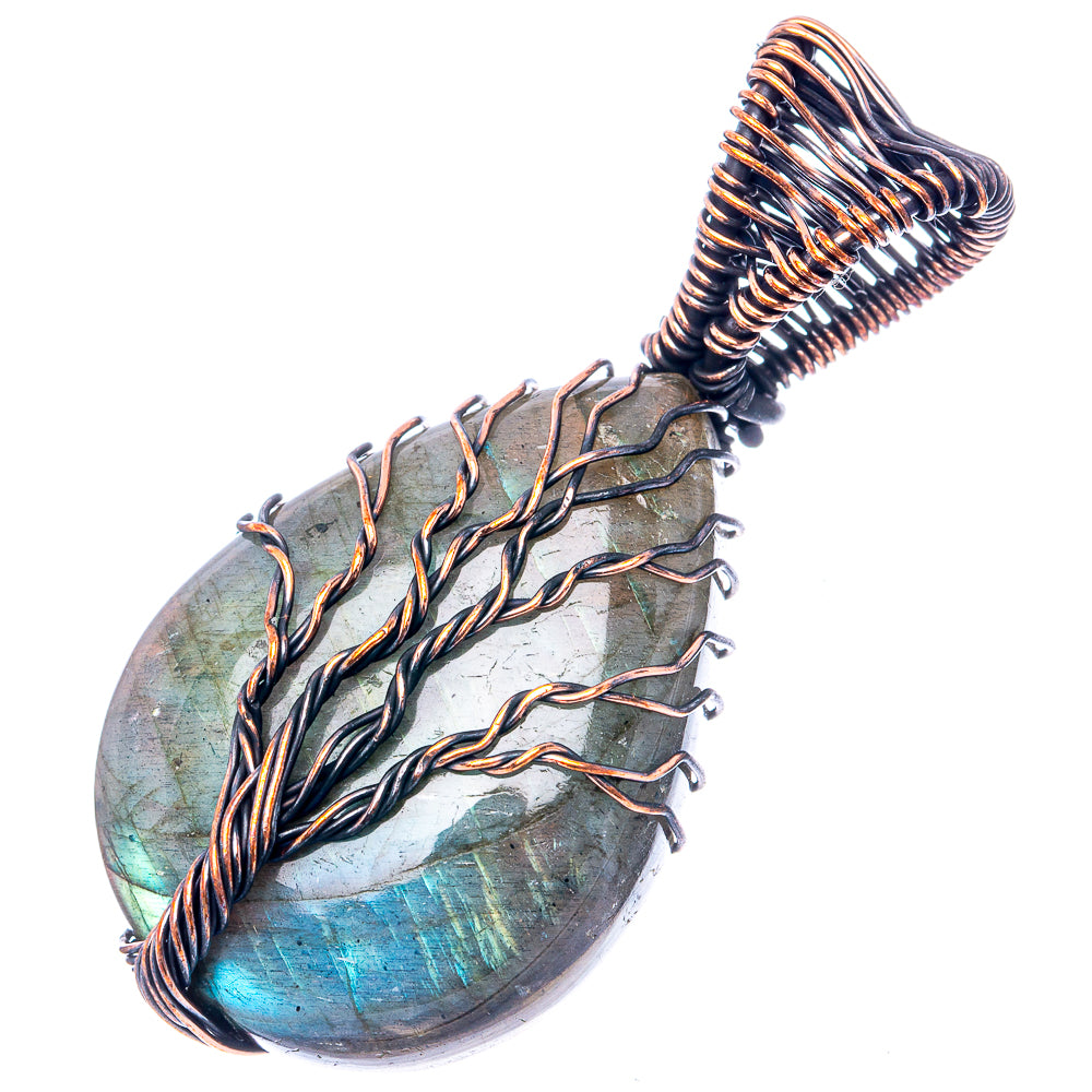 Labradorite Tree of Life 1 7/8" (Oxidized Copper)