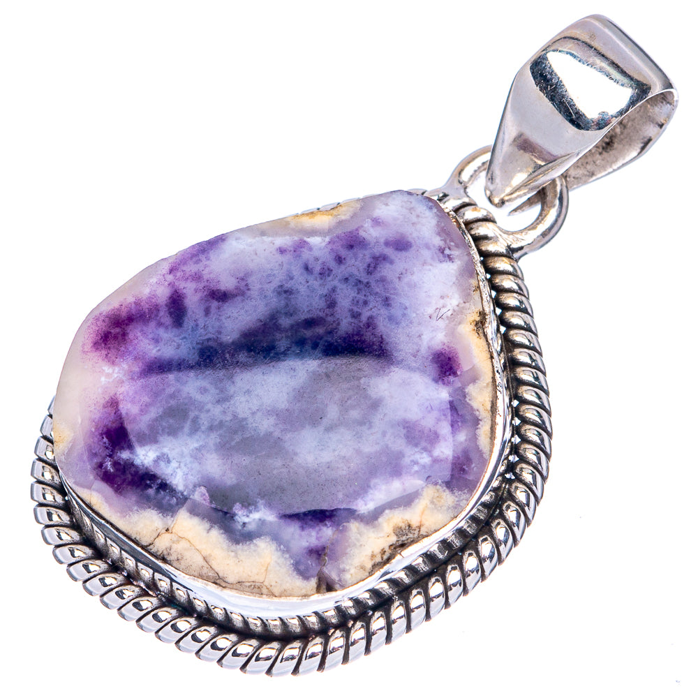 Rare Morado Opal Pendant 1 3/8" (925 Sterling Silver) P41477