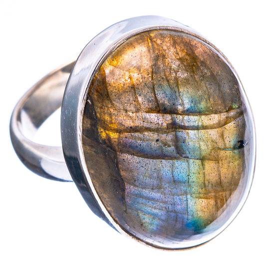 Labradorite Ring Size 6 (925 Sterling Silver) R4596