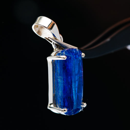 12.31ct Faceted Kyanite Pendant 1" (.925 Sterling Silver)