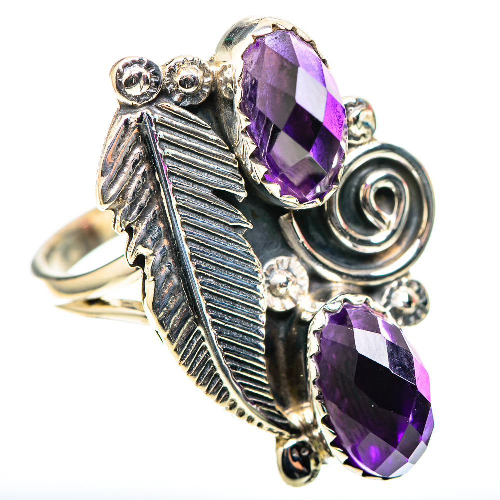 Faceted Amethyst Ring Size 9.75 (925 Sterling Silver) RING138415