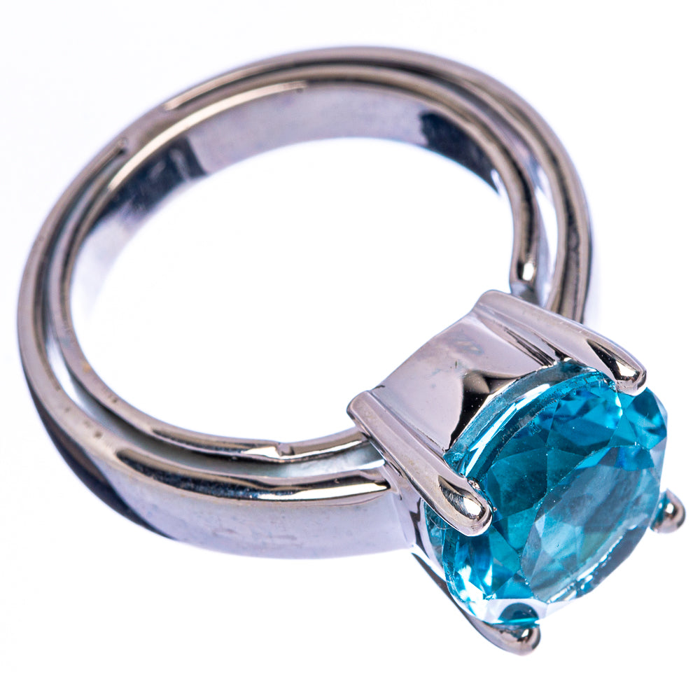 Rare Blue Topaz Ring Size 7.75 (925 Sterling Silver) R145984