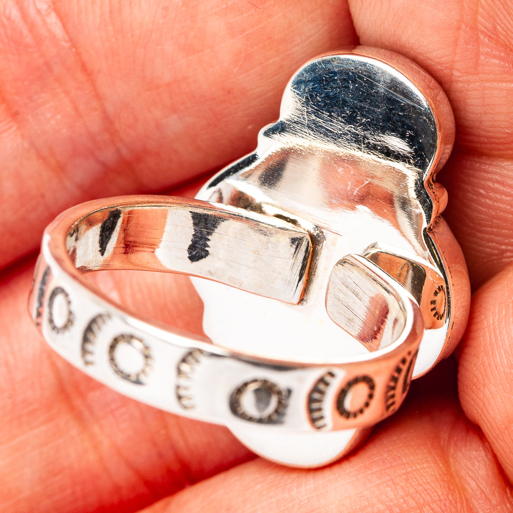 Exclusive Mohave Turquoise Ring Size 8 Adjustable (.925 Sterling Silver)