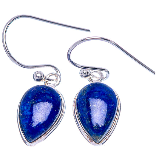 Lapis Lazuli Dainty Earrings 1 1/8" (925 Sterling Silver) E2035