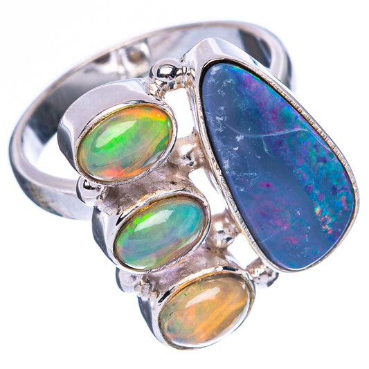 Rare Doublet Opal, Ethiopian Opal Ring Size 6 (925 Sterling Silver) R4384