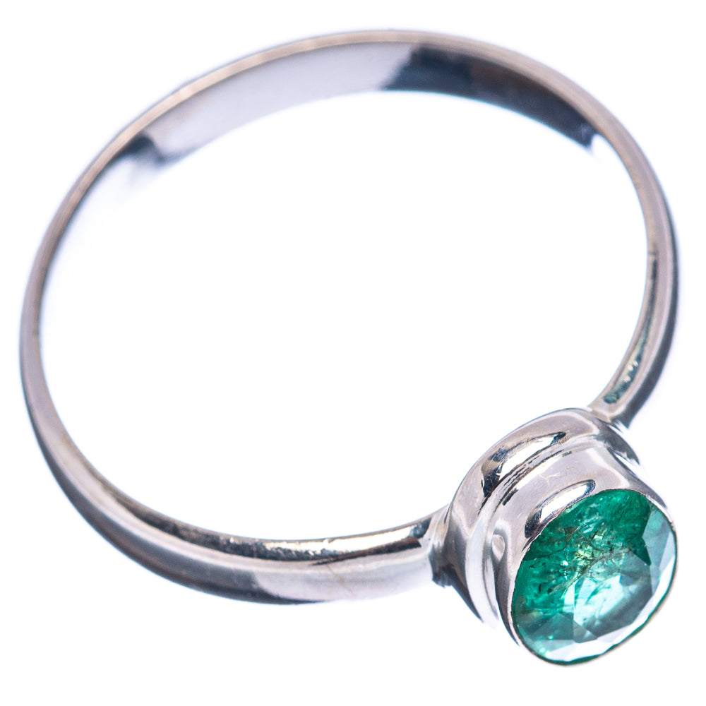 Premium Zambian Emerald Ring Size 9.75 (.925 Sterling Silver)