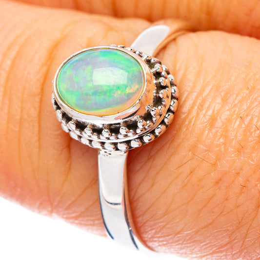 Rare Ethiopian Opal Ring Size 8.75 (925 Sterling Silver) R4441