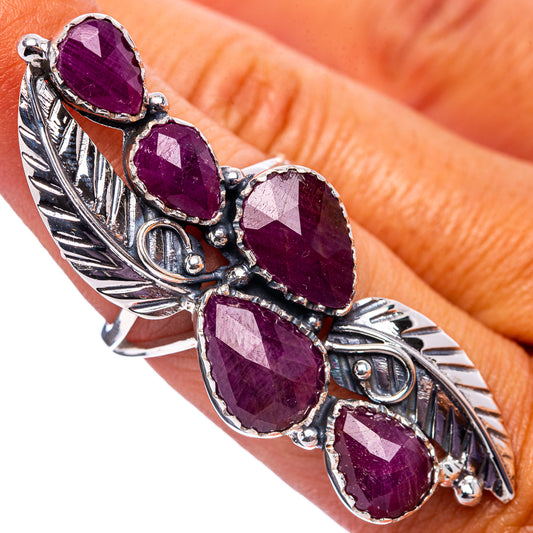 Signature Ruby Ring Size 7.75 (.925 Sterling Silver)