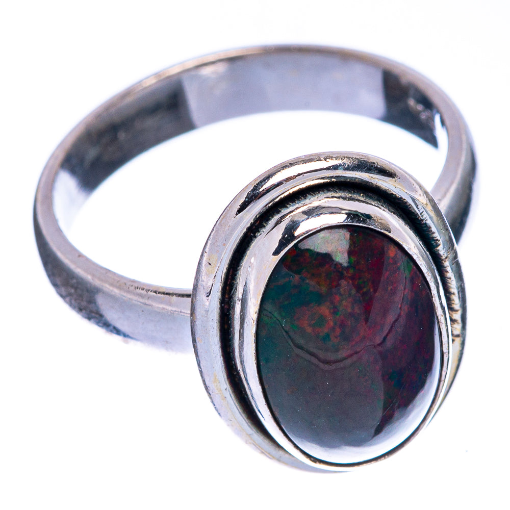 Black Opal Ring Size 6 (925 Sterling Silver) R144578