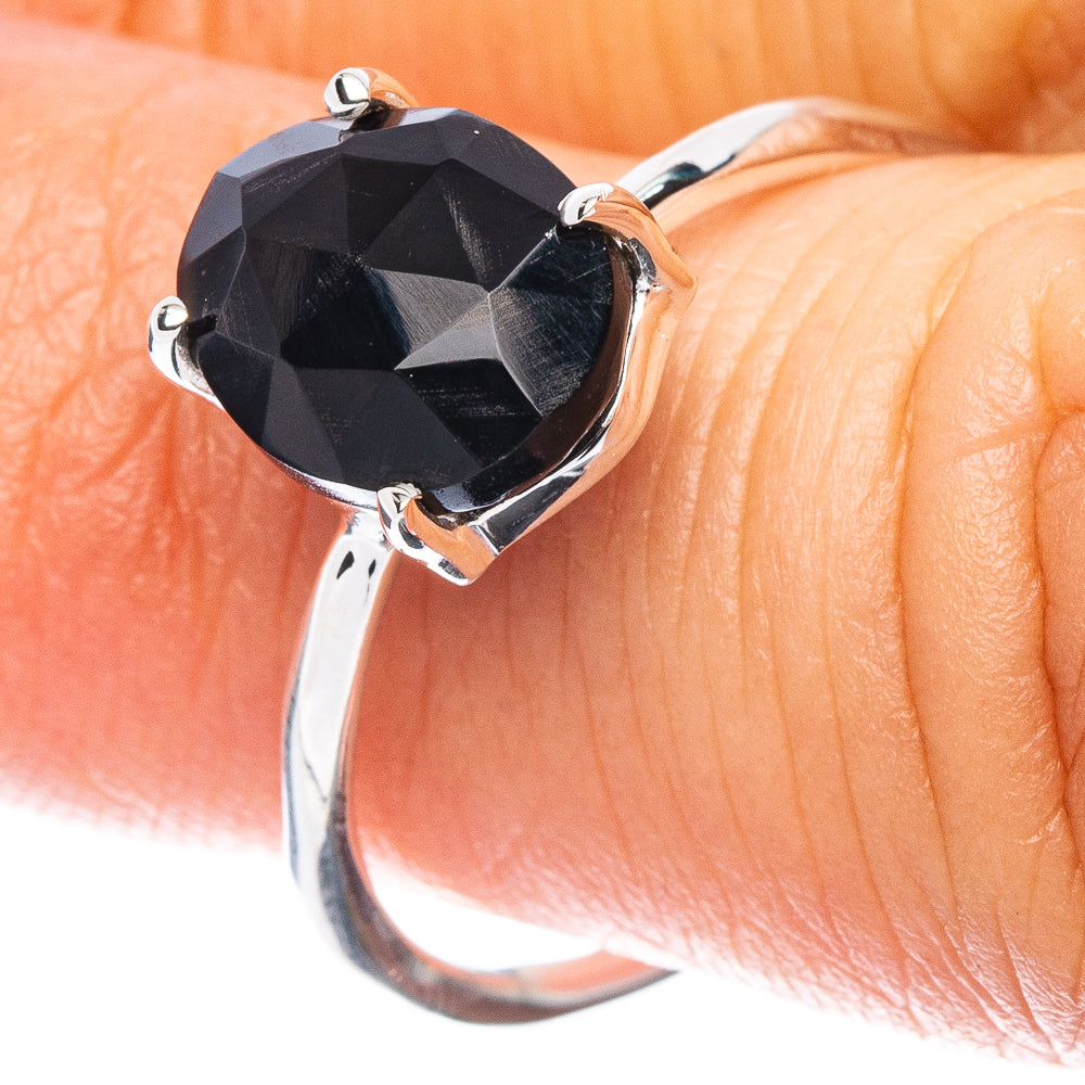 Value Black Onyx Ring Size 8 (925 Sterling Silver) R7558
