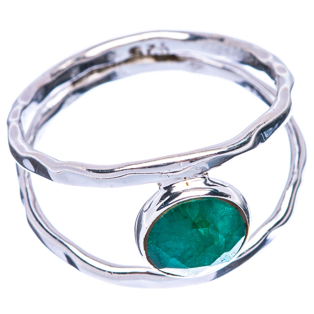 Green Sillimanite Dainty Ring Size 8 (925 Sterling Silver) R5848