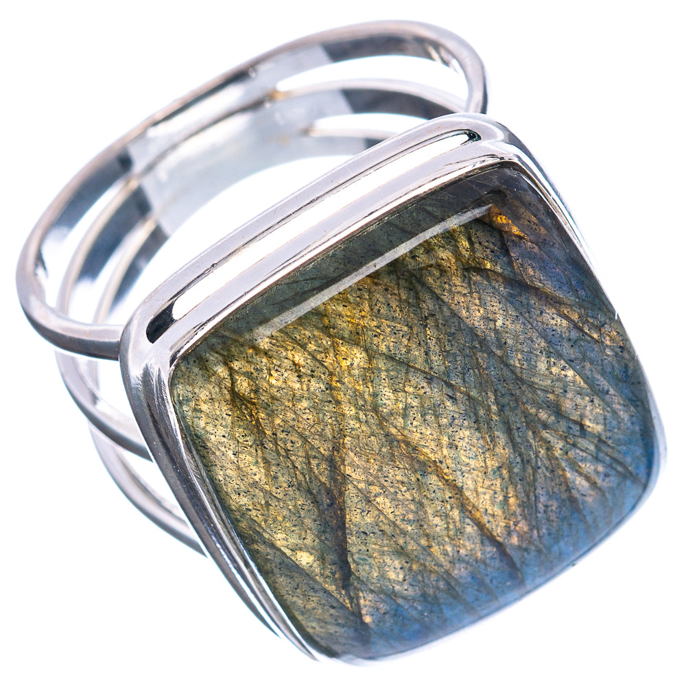 Premium Labradorite Ring Size 9.5 (.925 Sterling Silver)