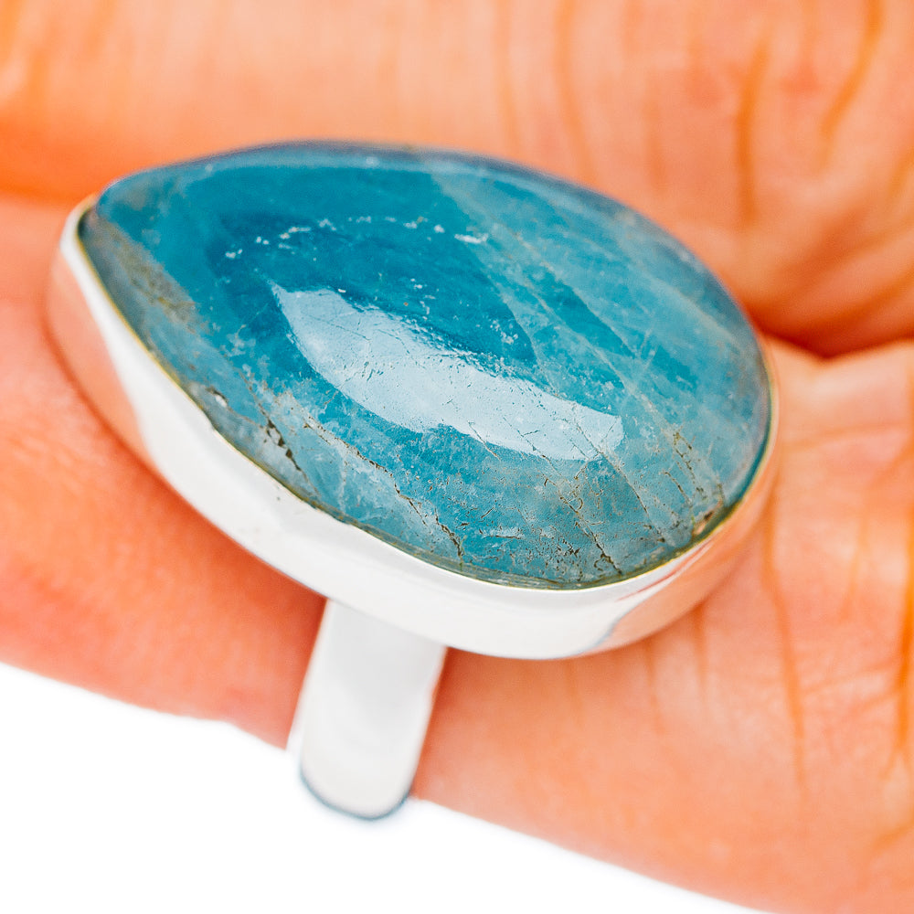 Premium Aquamarine Ring Size 5.5 Adjustable (.925 Sterling Silver)