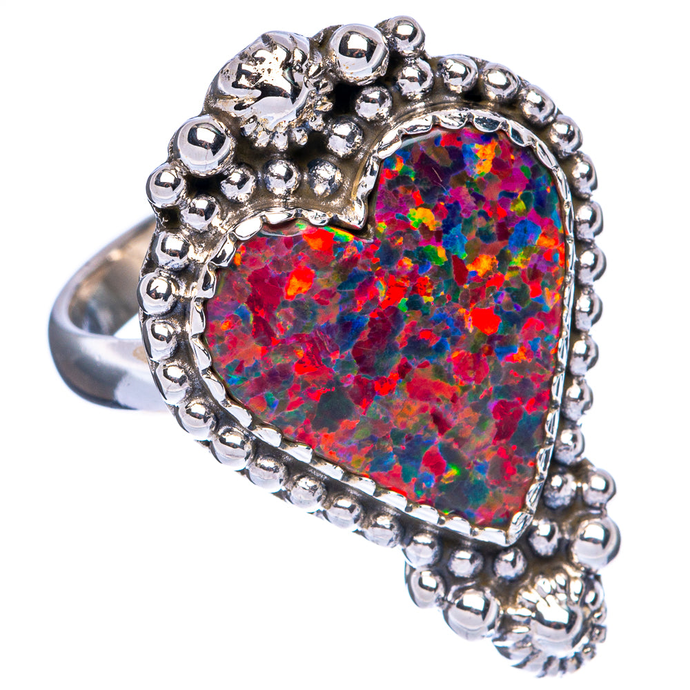 Synthetic Opal Ring Size 7.5 (925 Sterling Silver) R146232