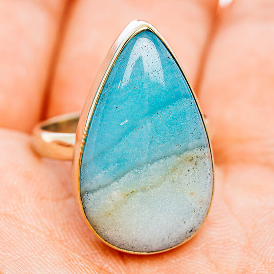 Peruvian Opal Ring Size 8.5 (German Silver)