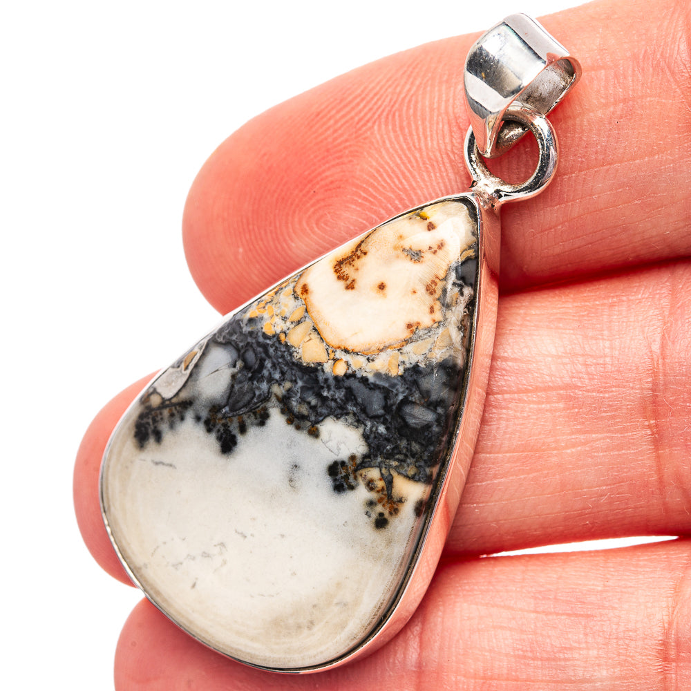 Premium Maligano Jasper Pendant 1 3/4" (.925 Sterling Silver)