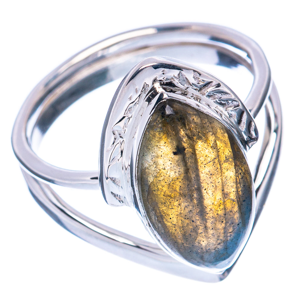 Premium Labradorite 925 Sterling Silver Ring Size 7 (925 Sterling Silver) R2673