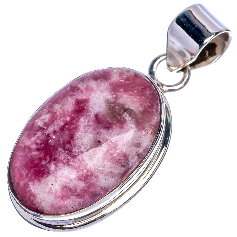 Tourmaline In Quartz Pendant 1 3/8" (925 Sterling Silver) P40762