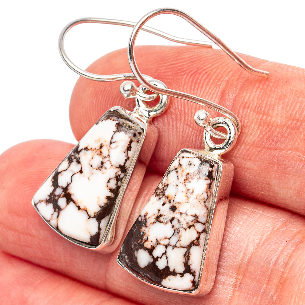 Wild Horse Jasper Earrings 1 3/8" (925 Sterling Silver) E2808