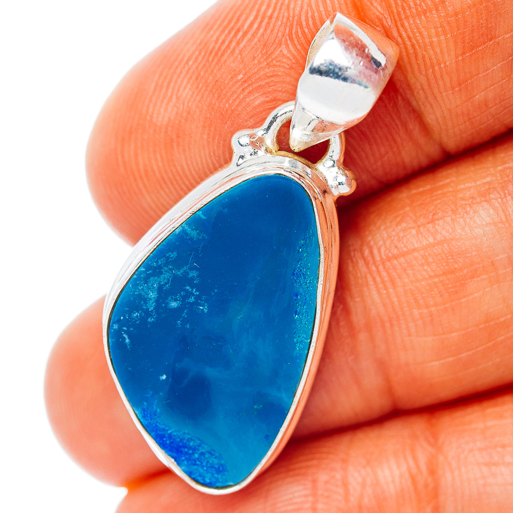 Doublet Opal Pendant 1 3/8" (.925 Sterling Silver)