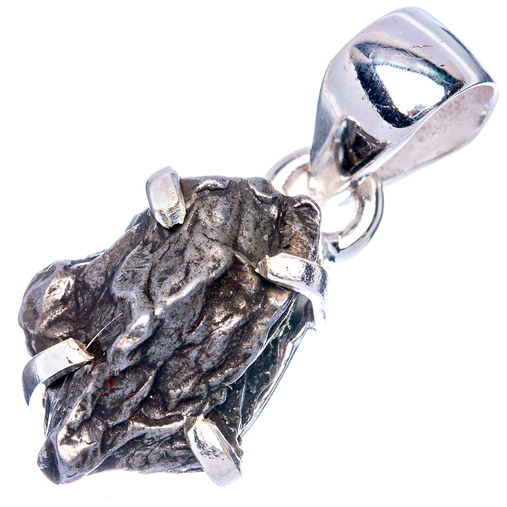Rare Campo Del Cielo Meteorites Pendant 1 1/8" (925 Sterling Silver) P41654