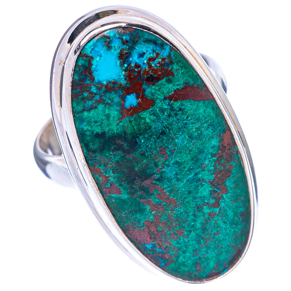 Chrysocolla Malachite Ring Size 6 (925 Sterling Silver) R1495