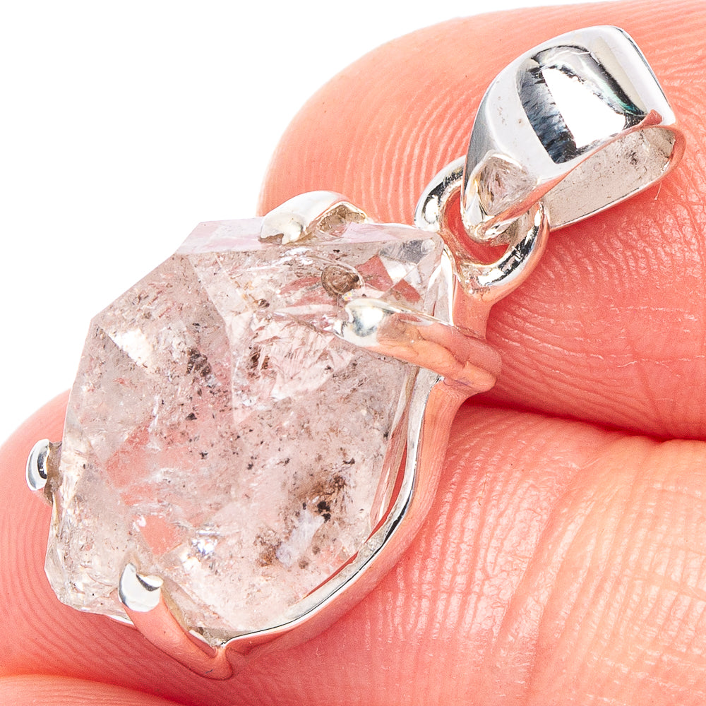 Herkimer Diamond Pendant 1 1/8" (925 Sterling Silver) P43905