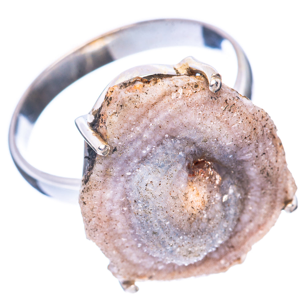 Desert Rose Druzy Ring Size 9 (925 Sterling Silver) R1661