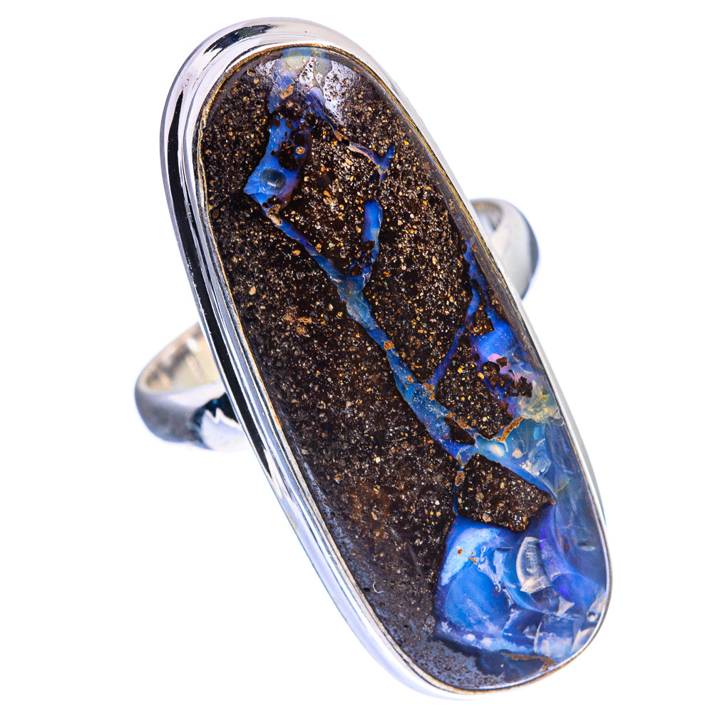 Large Boulder Opal Ring Size 8 (925 Sterling Silver) R142517