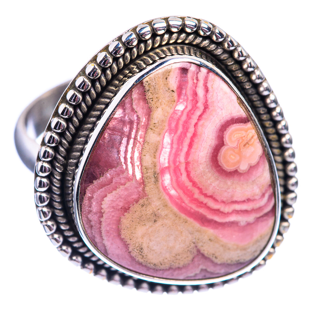 Rhodochrosite Stalactite Ring Size 8 (925 Sterling Silver) R141982