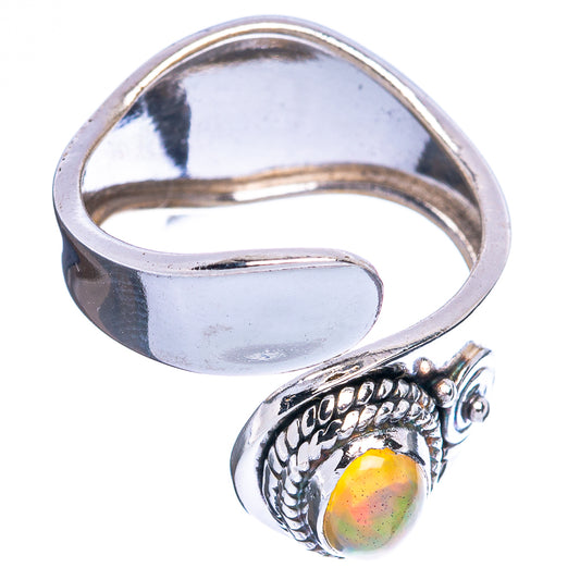 Rare  Ethiopian Opal Ring Size 6.25 (925 Sterling Silver) R3705