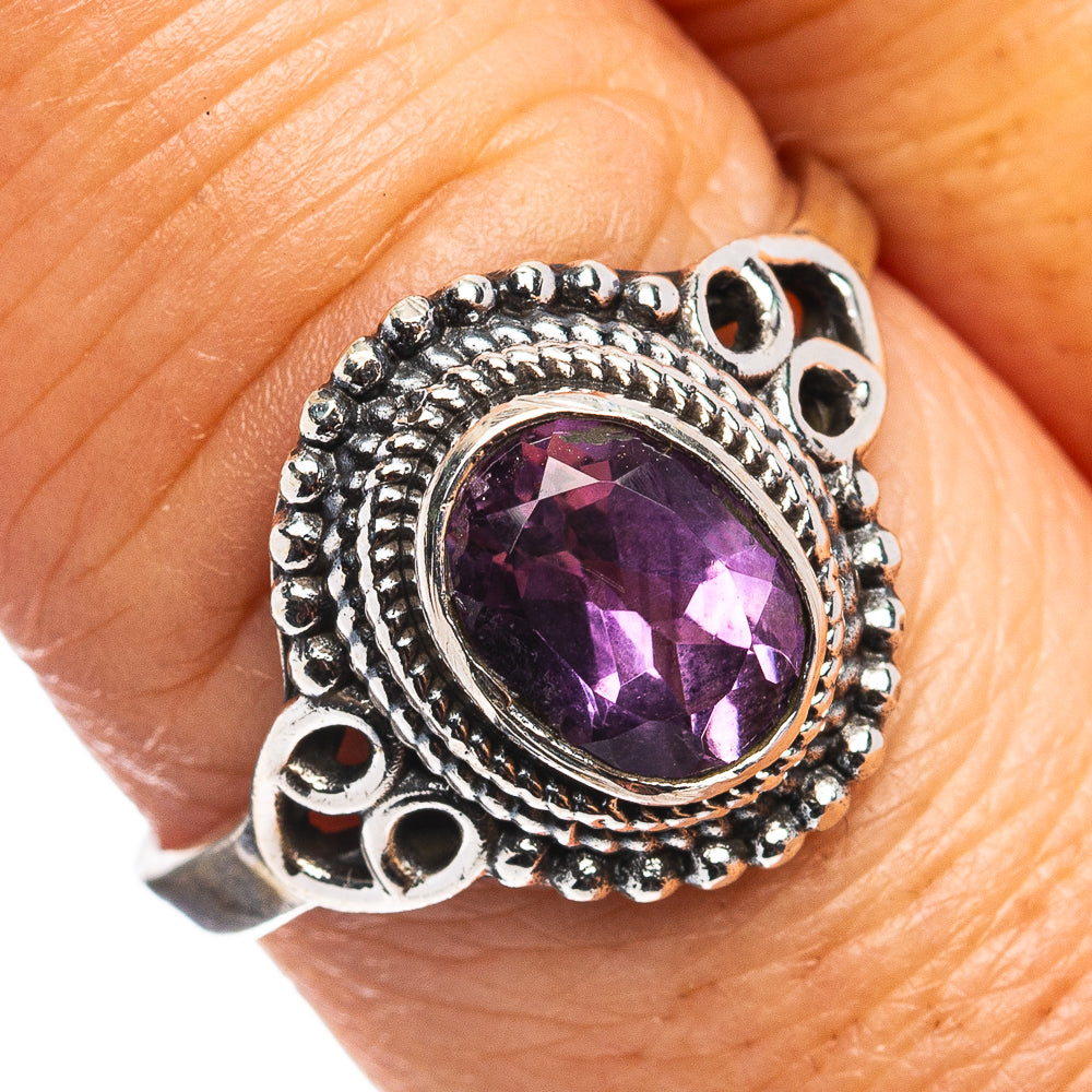 Amethyst Ring Size 8.75 (.925 Sterling Silver)