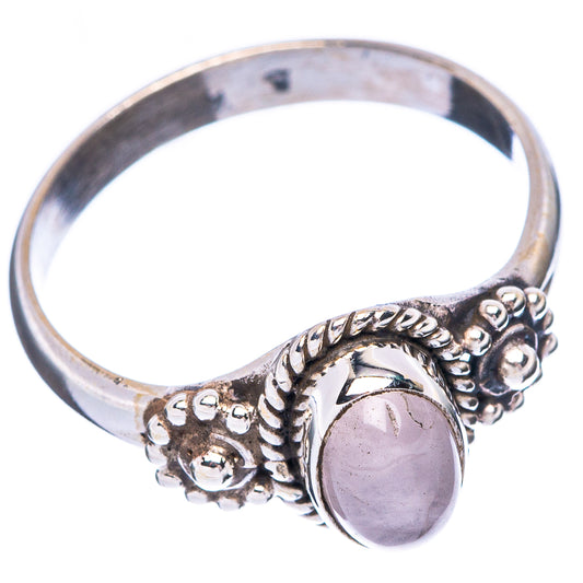 Rose Quartz Dainty Ring Size 6.75 (925 Sterling Silver) R5999