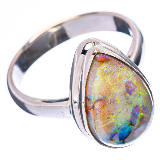 Rare Sterling Opal Ring Size 7.25 (925 Sterling Silver) R4360