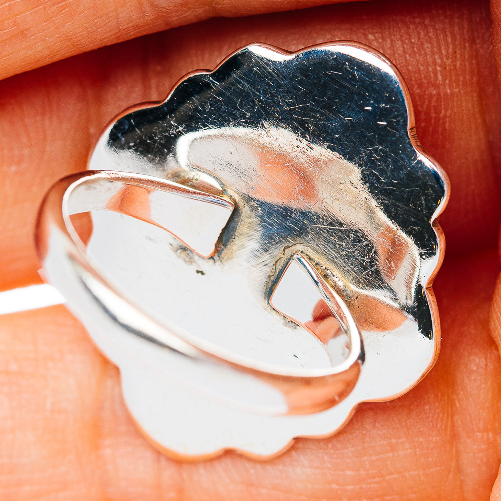 Southwestern Style Pink Opal Ring Size 6 (.925 Sterling Silver)