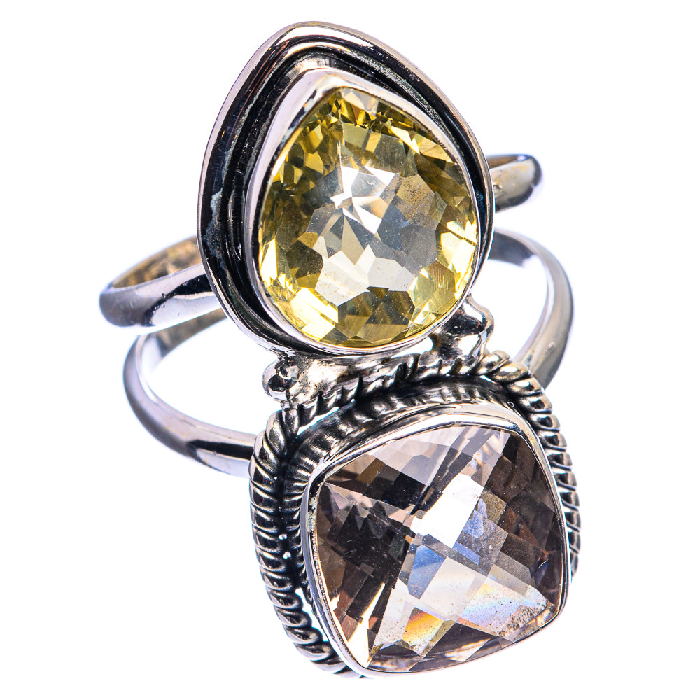 Large Topaz, Citrine Ring Size 9.25 (925 Sterling Silver) R142516