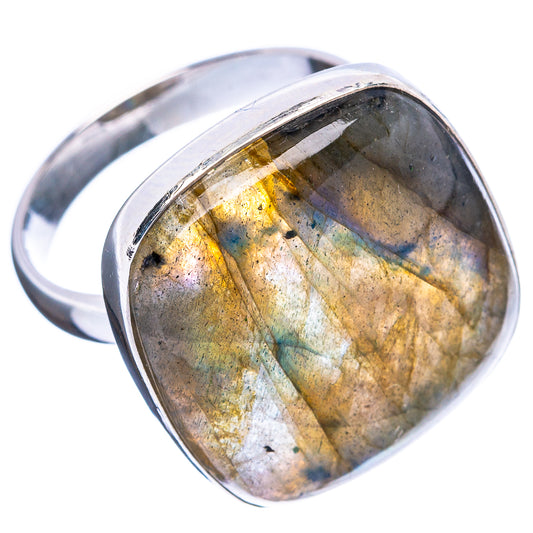 Labradorite Ring Size 8.5 (925 Sterling Silver) R4648