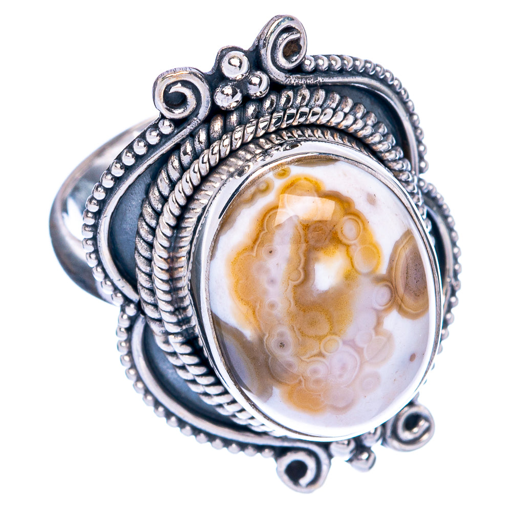 Ocean Jasper Ring Size 6 (925 Sterling Silver) R144423