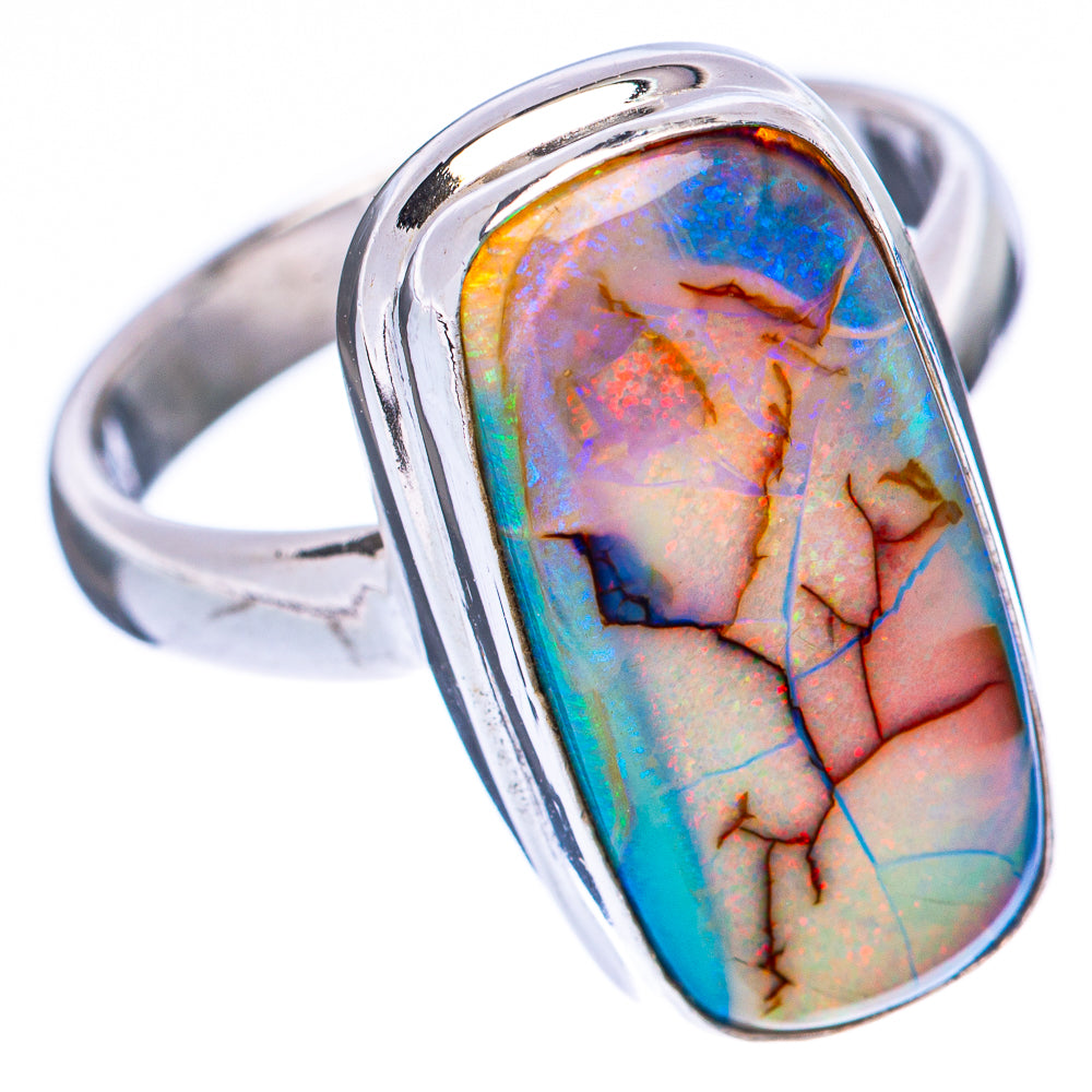 Rare Sterling Opal Ring Size 6.25 (925 Sterling Silver) R2223
