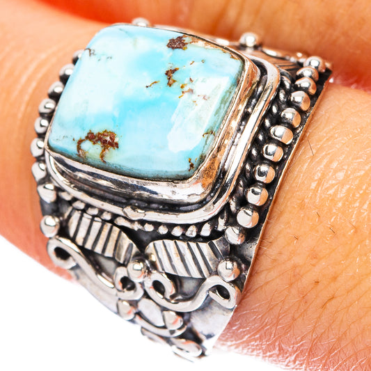 Rare Golden Hills Turquoise Ring Size 9 (925 Sterling Silver) R4601