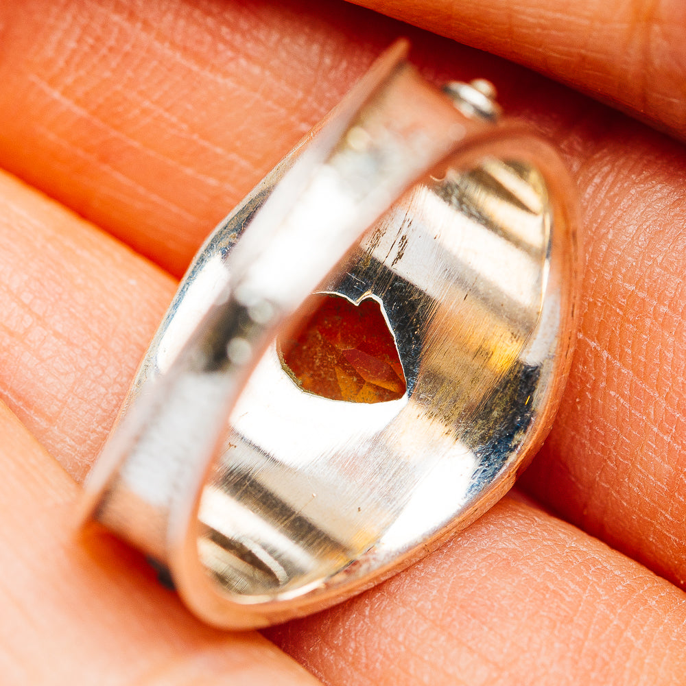 Citrine Cocktail Ring Size 6.5 (.925 Sterling Silver)