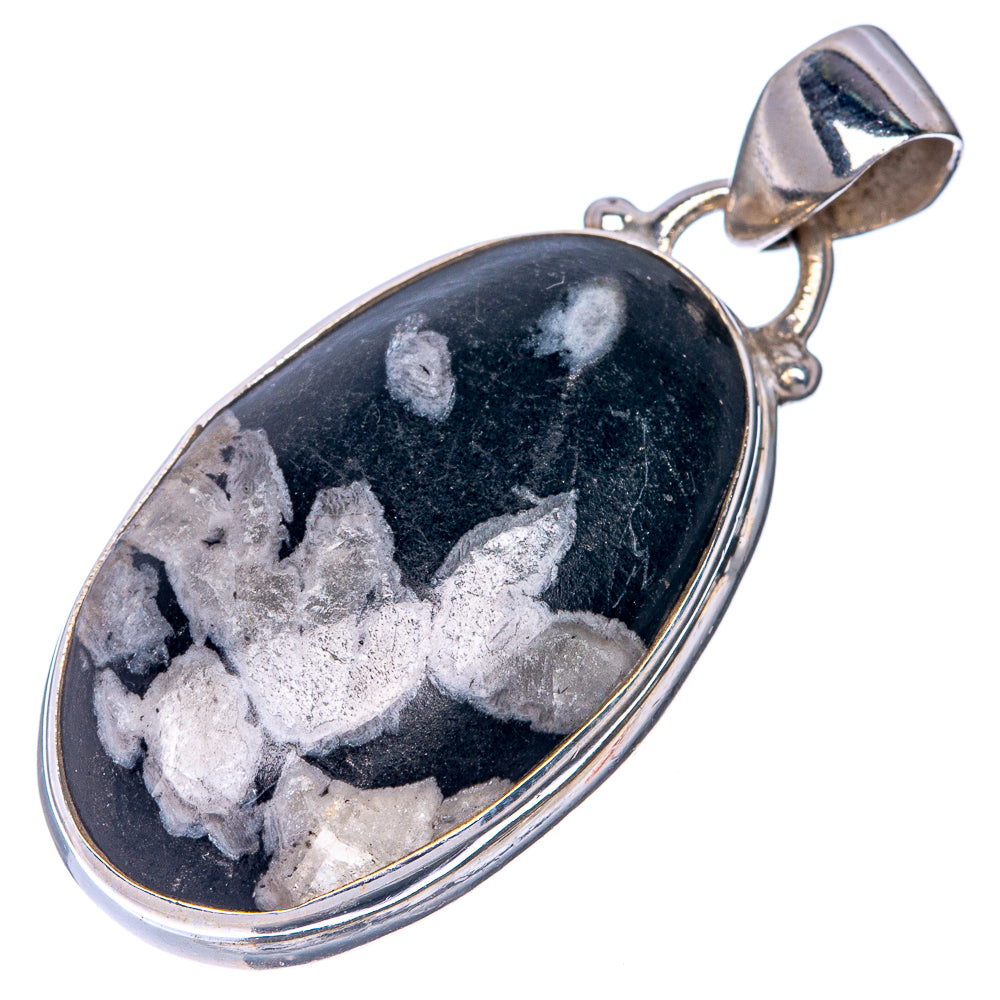 Pinolith Jasper Pendant 1 3/8" (925 Sterling Silver) P40782