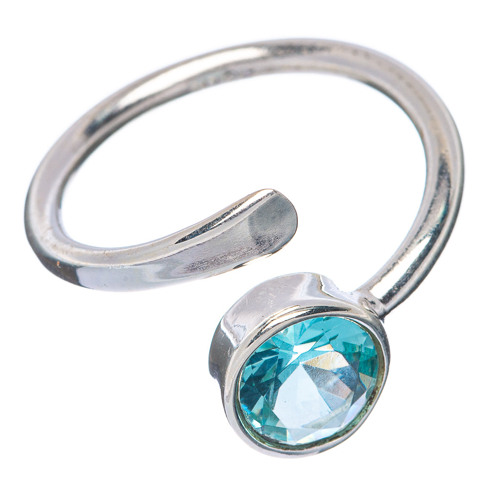 Blue Topaz Dainty Ring Size 8 (925 Sterling Silver) R145901