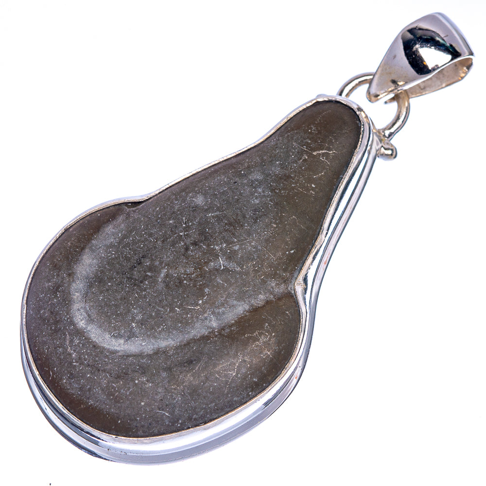 Menilite Opal Pendant 2 1/8" (925 Sterling Silver) P40766