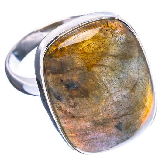 Labradorite Ring Size 8.5 (925 Sterling Silver) R4696