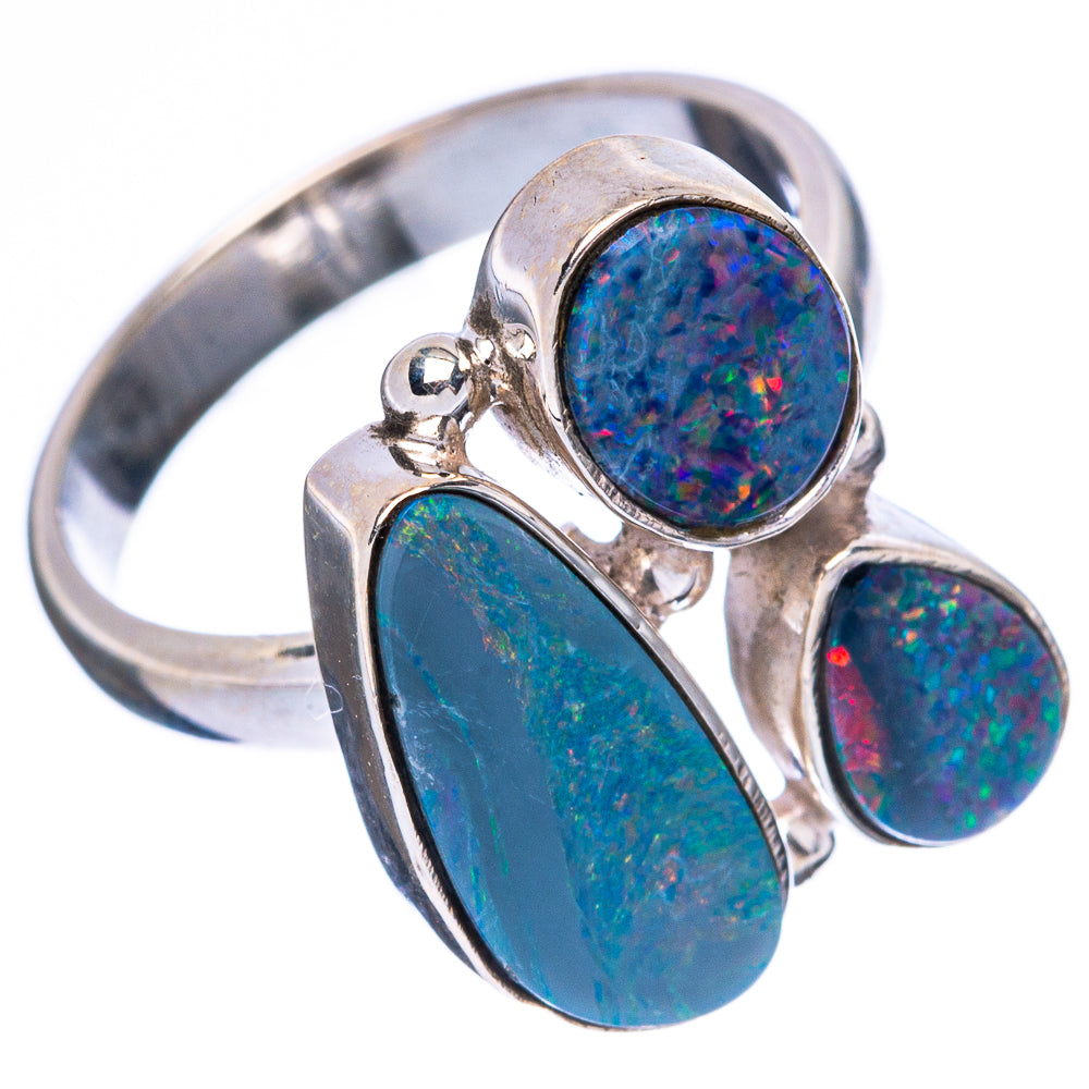 Rare Doublet Opal Ring Size 6.25 (925 Sterling Silver) R4305
